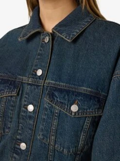 Noisy May NMFANJA DENIM JACKET -Noisy May Shop 27034554 DarkBlueDenim 006