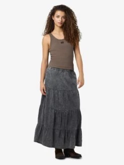 Noisy May ACID WASHED DENIM SKIRT -Noisy May Shop 27034665 Black 1192372 004
