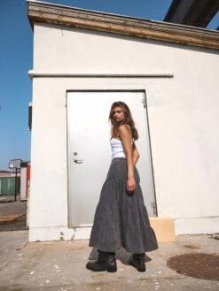 Noisy May ACID WASHED DENIM SKIRT -Noisy May Shop 27034665 Black 1192372 008