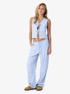 Noisy May STRIPED TROUSERS -Noisy May Shop 27034802 SkyBlue 1196879 007