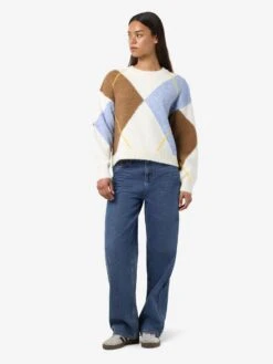 Noisy May ARGYLE JUMPER 11 Noisy May ARGYLE JUMPER -Noisy May Shop 27034895 CloudDancer 1201670 004