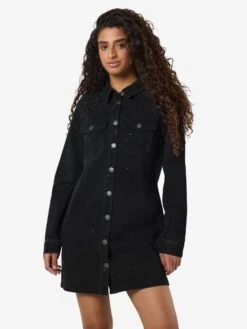 Noisy May RHINESTONE DENIM DRESS