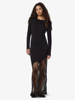 Noisy May LACE DETAILED MAXI DRESS -Noisy May Shop 27036368 Black 007