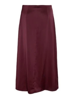Noisy May SATIN MIDI SKIRT -Noisy May Shop 27036585 WindsorWine 002