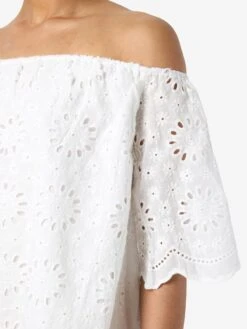 Noisy May BRODERIE ANGLAISE MINI DRESS -Noisy May Shop 27037156 BrightWhite 006