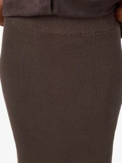 Noisy May KNITTED MIDI SKIRT -Noisy May Shop 27038157 CoffeeBean 006